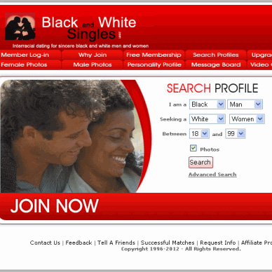 white and black dating site